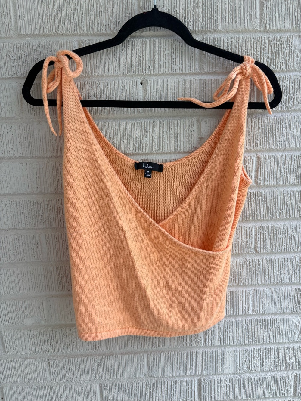 Lulus Peach Knit Tie Shoulder Tank Top
Women’s Size Medium | Like New - Picture 7 of 7